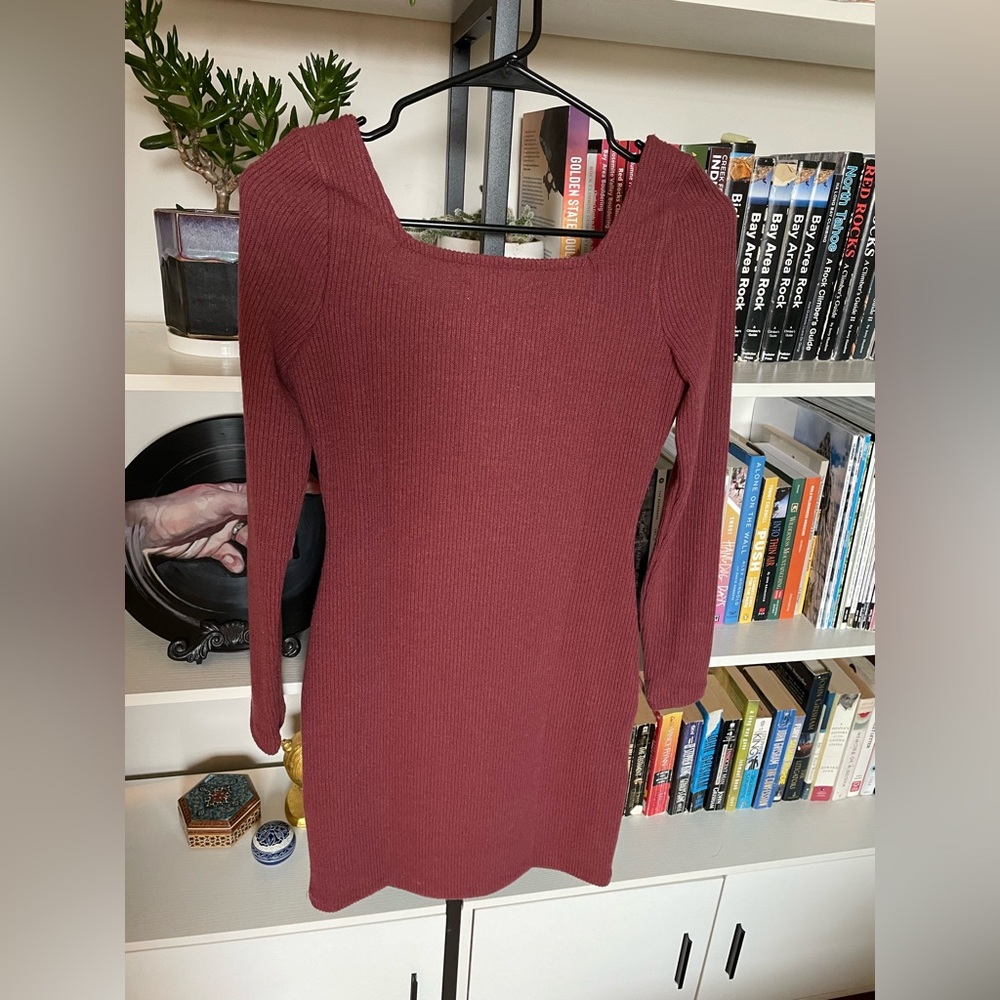 NWT 🌹 Madewell Ribbed Bodycon Mini Dress - Picture 2 of 3